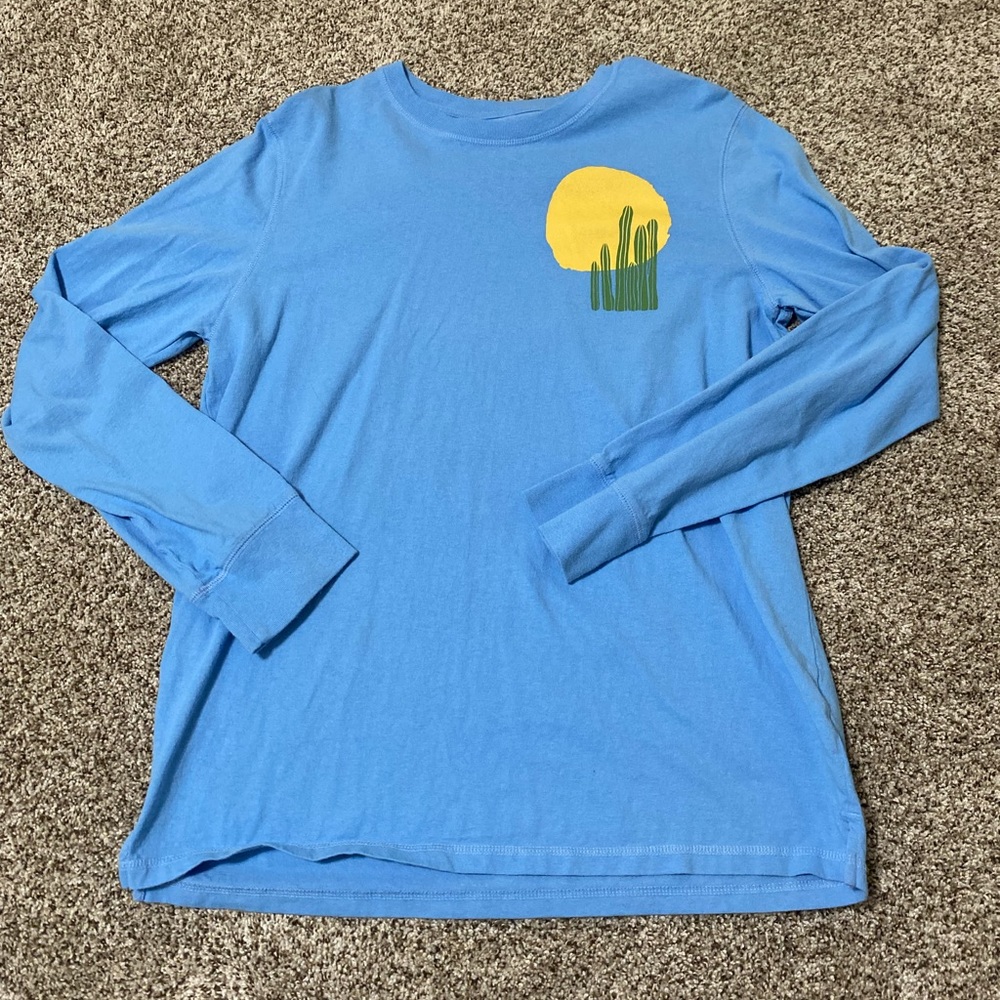 Blue Cacti Long sleeve